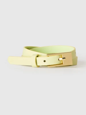 Benetton, Thin Belt, Lime, Women United Colors of Benetton