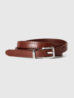 Benetton, Thin Belt With Coconut Print, Women United Colors of Benetton