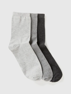 Benetton, Three Pairs Of Short Socks, size 36-38, Multi-color, Women United Colors of Benetton