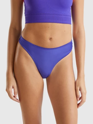 Benetton, Three Sports Briefs In Recycled Fabric, size M, Violet, Women United Colors of Benetton