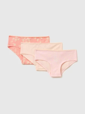 Benetton, Three Stretch Cotton Culottes, Size: XXS, Multi-color, Kids United Colors of Benetton