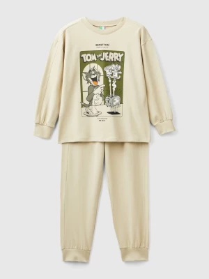 Benetton, Tom & Jerry Pyjamas, size 2XL, Beige, Kids United Colors of Benetton