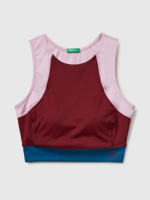 Benetton, Super Stretch Sports Top, Size: XXS, Burgundy, Women United Colors of Benetton