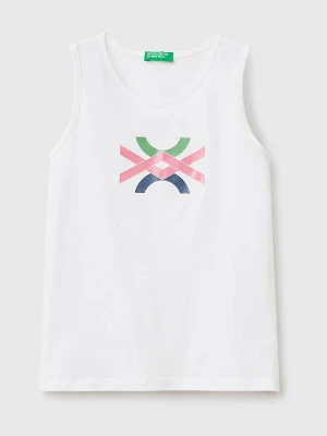Benetton Top w kolorze białym rozmiar: 140