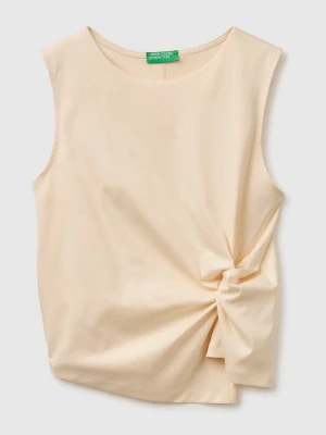 Zdjęcie produktu Benetton, Top With Knot, Creamy White, Women United Colors Of Benetton