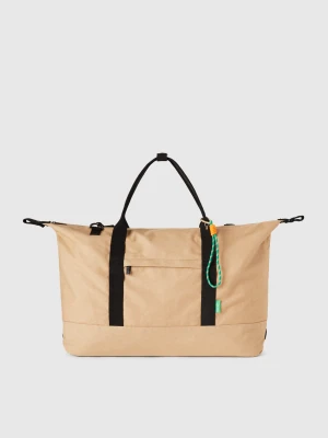 Benetton, Travel Bag, size OS, Beige, Men United Colors of Benetton