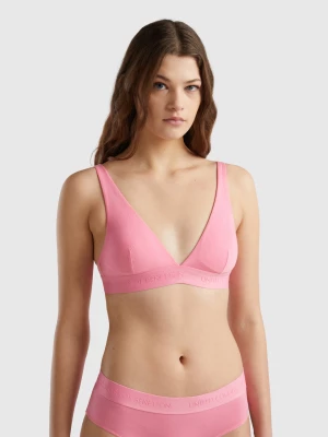 Benetton, Triangle Bra In Organic Cotton, size 1°, Pink, Women United Colors of Benetton