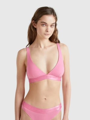 Benetton, Triangle Bra In Stretch Cotton, size 1°, Pink, Women United Colors of Benetton