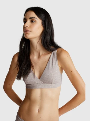 Benetton, Triangle Bra In Stretch Cotton, size 5°, Creamy White, Women United Colors of Benetton