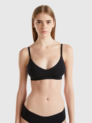 Benetton, Triangle Bra Without Padding, size 1°, Black, Women United Colors of Benetton