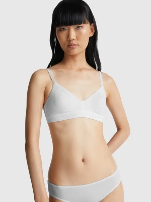 Benetton, Triangle Bra Without Padding, size 1°, White, Women United Colors of Benetton