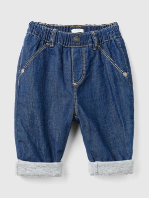 Zdjęcie produktu Benetton, Trousers In Chambray, size 68, Blue, Kids United Colors of Benetton