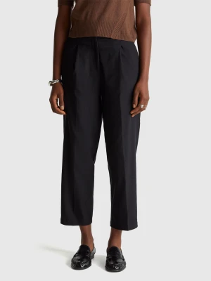 Benetton, Trousers In Viscose Blend, Black, Women United Colors of Benetton