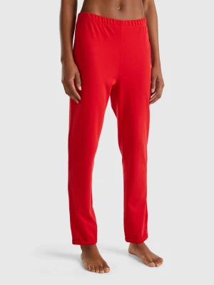 Benetton, Trousers In Warm Stretch Cotton, size XXS, Red, Women United Colors of Benetton