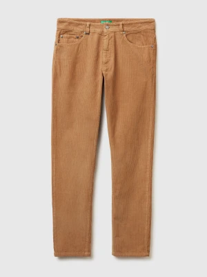 Benetton, Corduroy Trousers, Size: 40, Camel, Men United Colors of Benetton