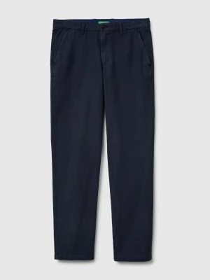 Benetton, Slim Fit Chinos, Size: 54, Dark Blue, Men United Colors of Benetton