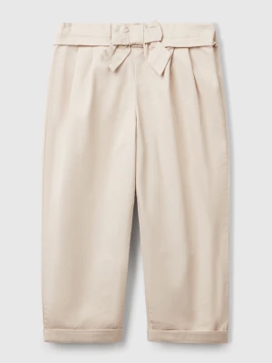 Benetton, Trousers With Bow, size 116, Beige, Kids United Colors of Benetton