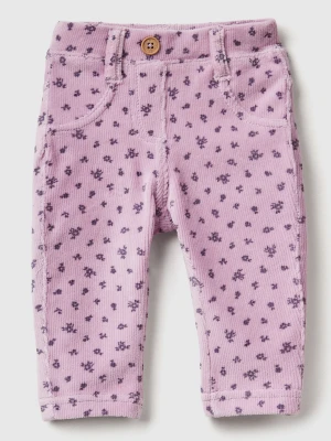 Benetton, Trousers With Chenille Pattern Print, Size: 82, Pink, Kids United Colors of Benetton