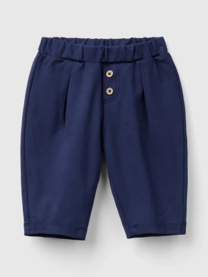 Benetton, Trousers With Elastic Waist, size 74, Dark Blue, Kids United Colors of Benetton