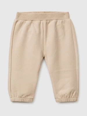 Benetton, Trousers With Embroidery On The Back, Size: 82, Beige, Kids United Colors of Benetton