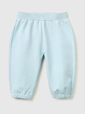 Benetton, Trousers With Embroidery On The Back, Size: 82, Sky Blue, Kids United Colors of Benetton