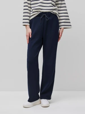 Benetton, Trousers With Striped Side Bands, Size: XS, Dark Blue, Women United Colors of Benetton