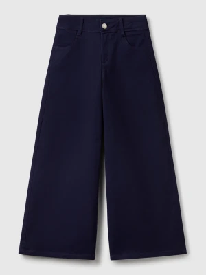 Benetton, Trousers With Wide Leg, size XL, Dark Blue, Kids United Colors of Benetton