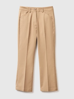 Benetton, Trumpet Trousers, Camel, Women United Colors of Benetton