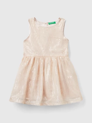 Benetton, Tulle Dress With Sequins, size 116, Creamy White, Kids United Colors of Benetton