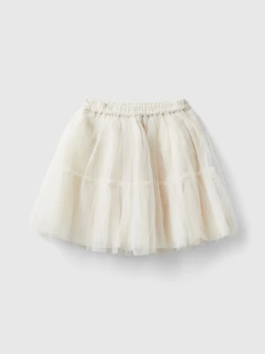 Benetton, Tulle Skirt, size 2XL, Creamy White, Kids United Colors of Benetton