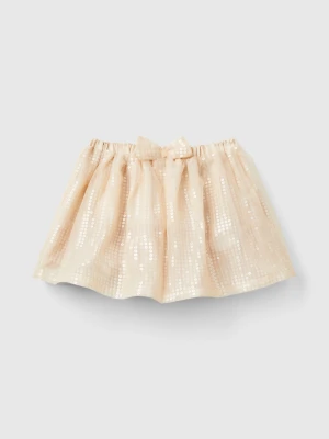 Benetton, Tulle Skirt With Sequins, size 110, Creamy White, Kids United Colors of Benetton