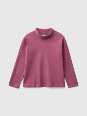 Benetton, Turtleneck T-shirt In Warm Organic Cotton, size 116, , Kids United Colors of Benetton