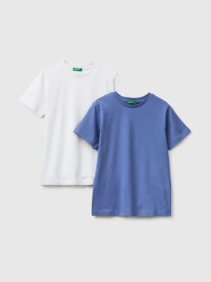 Zdjęcie produktu Benetton, Two 100% Cotton T-shirts, White, Kids United Colors Of Benetton