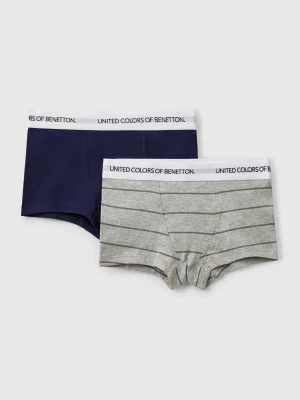 Benetton, Two Boxers In Stretch Cotton, size XXS, Multi-color, Kids United Colors of Benetton