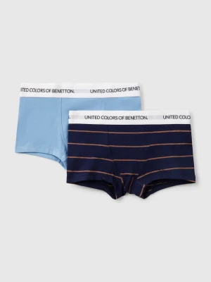 Benetton, Two Boxers In Stretch Cotton, size XXS, Multi-color, Kids United Colors of Benetton