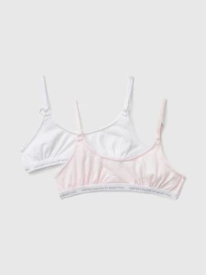 Benetton, Two Bras In Stretch Cotton, size XL, Multi-color, Kids United Colors of Benetton