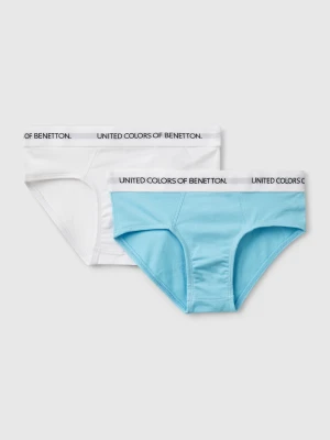 Benetton, Two Briefs With Logoed Elastic, size XXS, Multi-color, Kids United Colors of Benetton