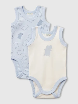 Benetton, Two Cami Bodysuits With Print, size 90, Multi-color, Kids United Colors of Benetton