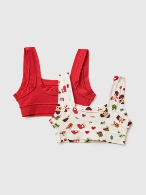 Benetton, Two Christmas Brassieres, Size: L-XL, Multi-color, Kids United Colors of Benetton