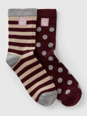 Benetton, Two Pairs Of Patterned Socks, Size: 39-41, Multi-color, Kids United Colors of Benetton