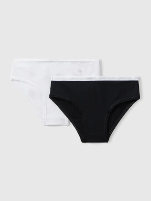 Benetton, Two Pairs Of Underwear In Stretch Cotton, Size: XL, Multi-color, Kids United Colors of Benetton