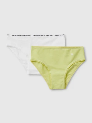 Benetton, Two Pairs Of Underwear In Stretch Cotton, size XXS, Multi-color, Kids United Colors of Benetton