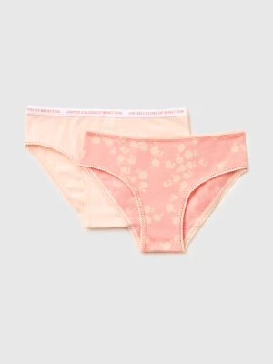 Benetton, Two Stretch Cotton Briefs, Size: XXS, Multi-color, Kids United Colors of Benetton