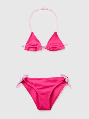 Benetton, Two-tone Beach Bikini, Size: XS, Fuchsia, Kids United Colors of Benetton
