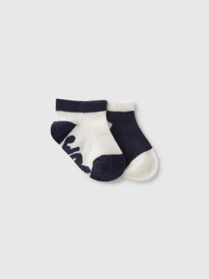 Benetton, Two-tone Sock Set, size 74, Dark Blue, Kids United Colors of Benetton