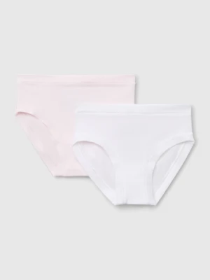 Benetton, Two Underwear In Stretch  Organic Cotton, Size: XXS-XS, Multi-color, Kids United Colors of Benetton