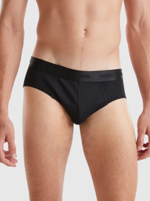 Benetton, Underwear In Lyocell Blend, size S, Black, Men United Colors of Benetton