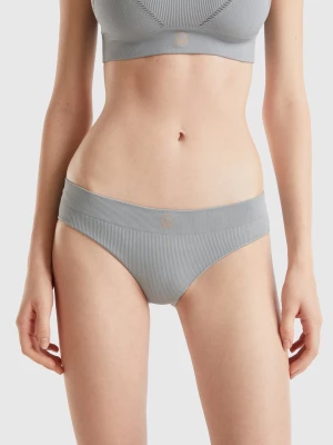 Benetton, Underwear In Recycled Nylon Blend, size L, Gray, Women United Colors of Benetton