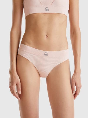 Benetton, Underwear In Recycled Nylon Blend, size L, Soft Pink, Women United Colors of Benetton