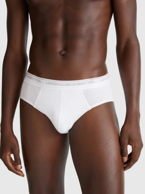 Benetton, Underwear In Stretch Cotton, size XL, White, Men United Colors of Benetton